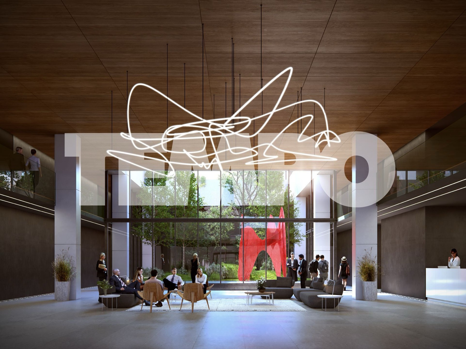 Lobby con conserjería